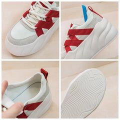 Mocasines con plataforma de 8 cm y cordones de moda para primavera/verano