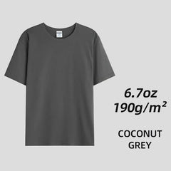 Camisetas de uniforme unisex de algodón peinado liso