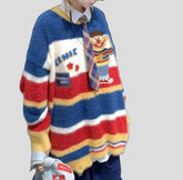 Ernie Farbig gestreifter Strickpullover für Damen