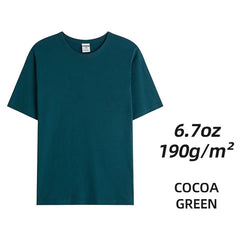 Camisetas unisex de algodón peinado - Tops lisos