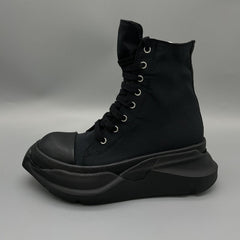 Black Sneakers - Men's High top Canvas