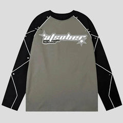 Camiseta de manga larga raglán con diseño de Speed Racer Block