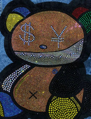 Whimsical Stitch Women's Thin Embroidered Cartoon Jean Jacket