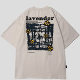 Lavender Loose Graphic Tees for Men