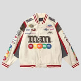 Unisex M&M Embroidered Bomber Jacket