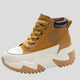 Botas de piel auténtica de 7 cm