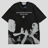 Gothic-Harajuku-T-Shirts mit Grafikdruck für Männer