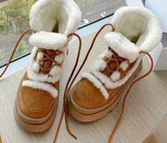 Botas de lana de invierno para mujer