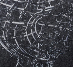 Camiseta gráfica extragrande de algodón lavado para hombre