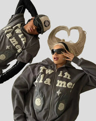 Oversized Broken Planet Hoodie Sweatshirt