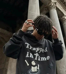 Oversized Broken Planet Hoodie Sweatshirt