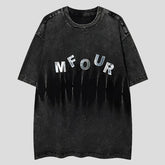 Distressed T-Shirt für Männer - Kurzarm Y2K