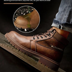 Versatile Protection Steel Toe Work Boots for Multiple Environments