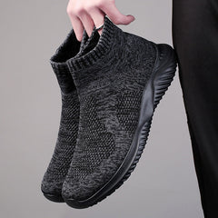 High Top Knit Air Mesh Sneakersocken für Herren
