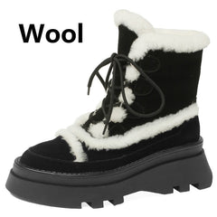 Botas de lana de invierno para mujer