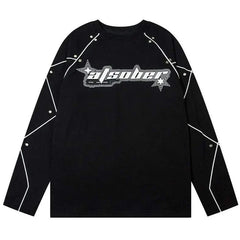 Camiseta de manga larga raglán con diseño de Speed Racer Block