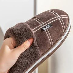 Memory Foam Winter Slippers - Large Size for Men