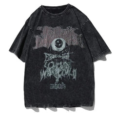 Evil Eye Shirt für Männer - Dunkles Streetwear Hip Hop T-Shirt