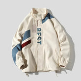 Turn Down Color Block Jacket for Men