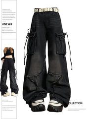Baggy Pants – Gothic Damen Cargo Jeans