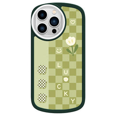 Sage Green Checkerboard Case For IPhone