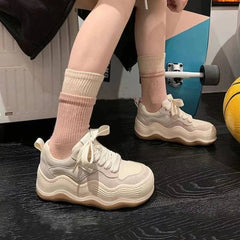Platform Sneakers for Women - Wave Style