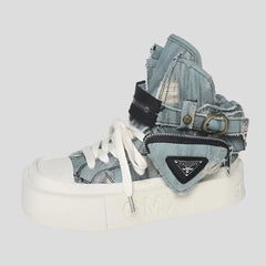 Botas de plataforma vaqueras para mujer