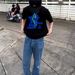 Bad Agent Streetwear-T-Shirts mit Grafik für Männer