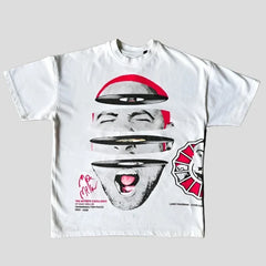 Retro Street Portrait Tee Men's Oversized Top