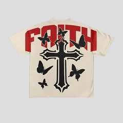Faith Cotton Oversized Graphic Tee
