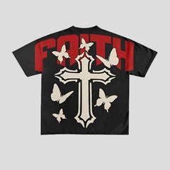 Faith Cotton Oversized Graphic Tee