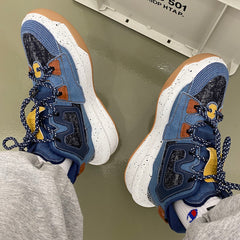 Zapatillas de lona de tela vaquera para hombre