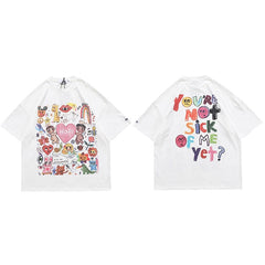 Camisetas unisex de hip hop de gran tamaño