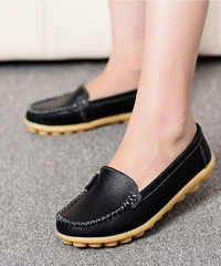 Mocasines de cuero de talla grande