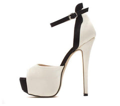 Female High-Heeled Sandals On Platform