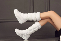 Botas de plataforma con punta redonda