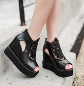 Casual Lace Ankle Boots