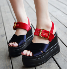 Sandalias casuales de tacón alto