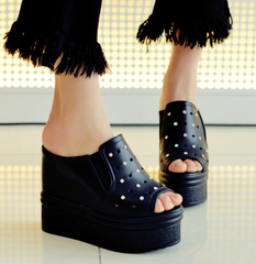 Sandalias casuales de tacón alto