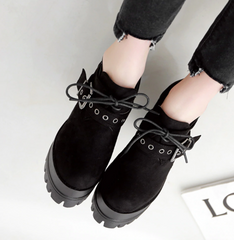 Weiche Lederpumps mit quadratischem Absatz