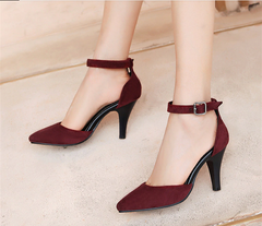 Sandalias de tacón alto y punta puntiaguda