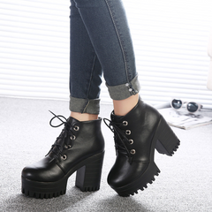 High Heels Schnürstiefeletten