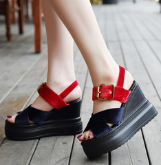 Sandalias casuales de tacón alto