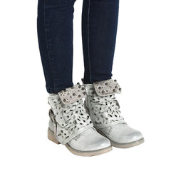 Stiefeletten aus PU-Leder im Westernstil