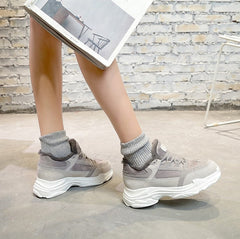 Dicke, rutschfeste, lässige Sportschuhe aus Samt