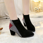 Casual Heeled Ankle Boots