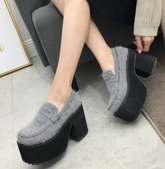 Casual Pumps With Square Heels