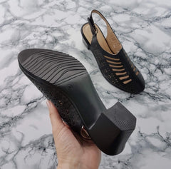 Sandalen mit dicken High Heels