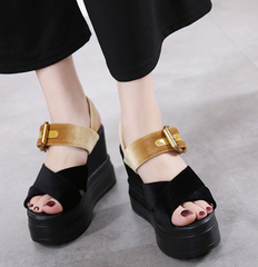 Sandalias casuales de tacón alto