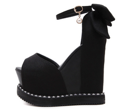 Lässige High Heels Sandalen